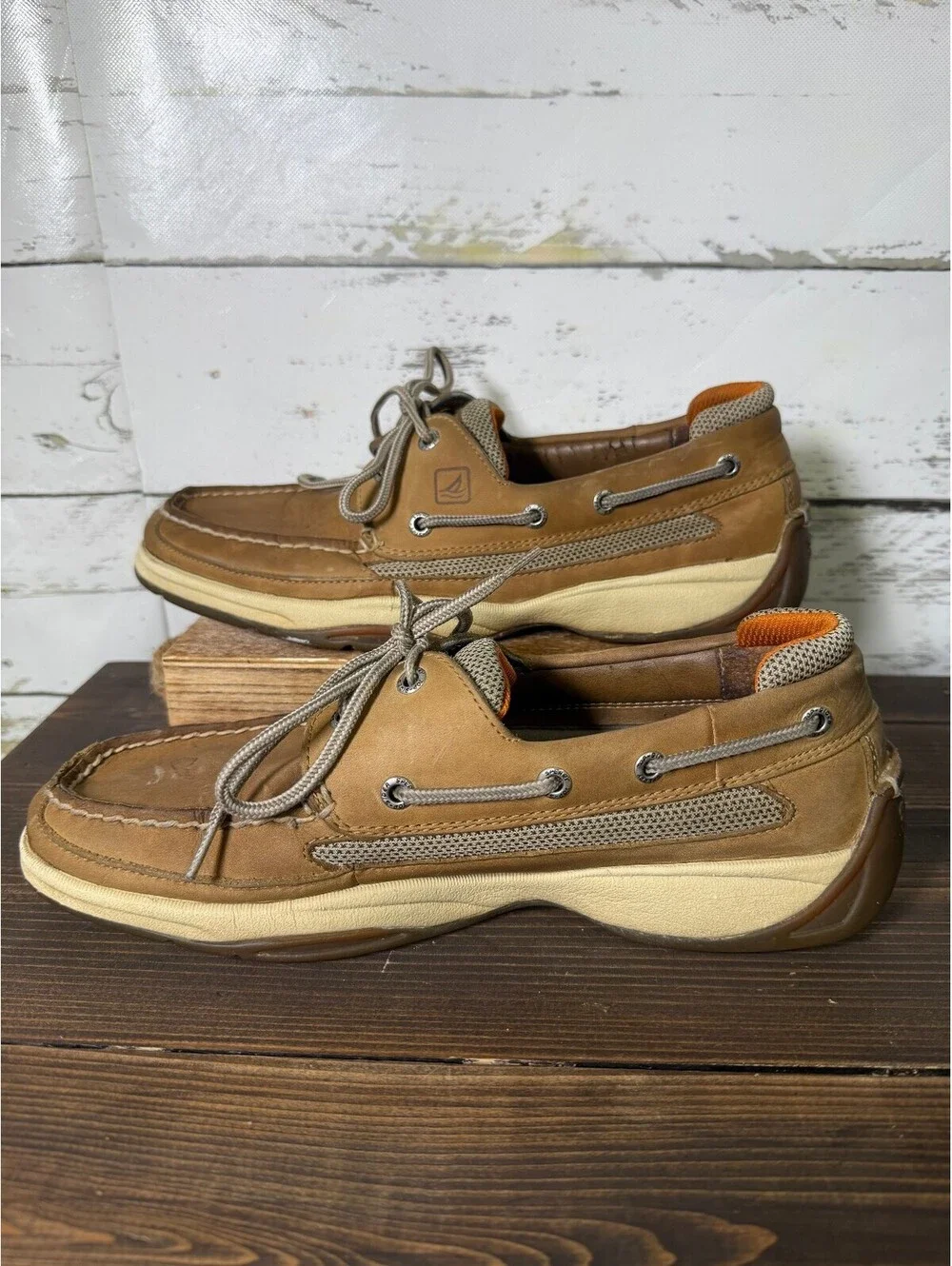Sperry Top-Sider Leather Boat Shoes Brown Men’s Size 9.5